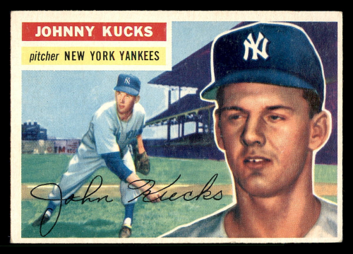 1956 Topps #88A Johnny Kucks GB RC