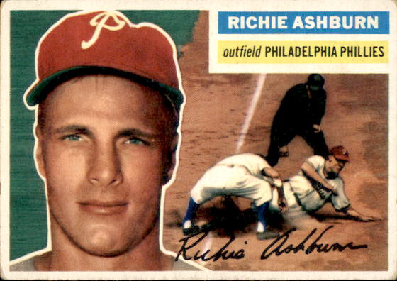 1956 Topps #120A Richie Ashburn WB