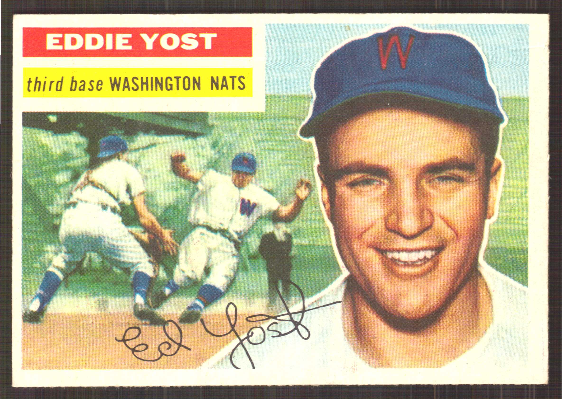 1956 Topps #128 Eddie Yost