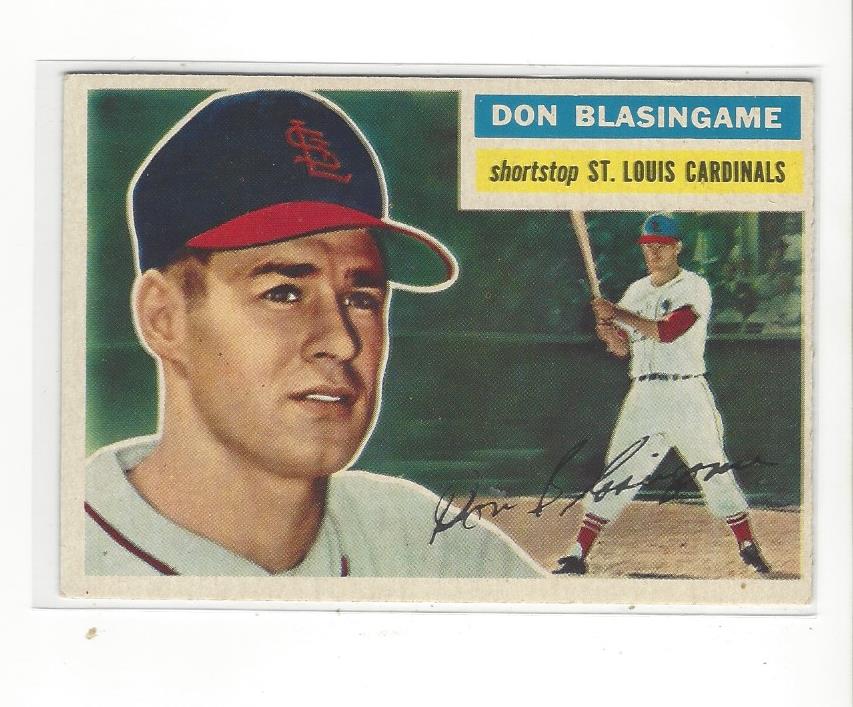 1956 Topps #309 Don Blasingame RC