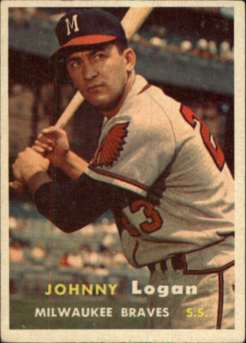 1957 Topps #4 Johnny Logan