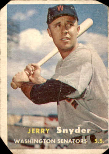 1957 Topps #22 Jerry Snyder UER/Photo actually Ed Fitzgerald