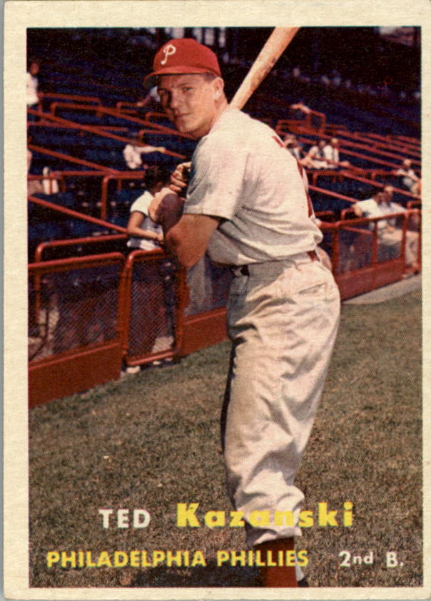 1957 Topps #27 Ted Kazanski