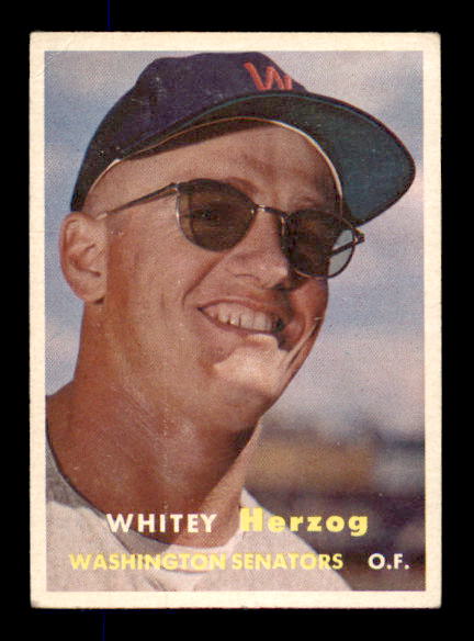 1957 Topps #29 Whitey Herzog RC