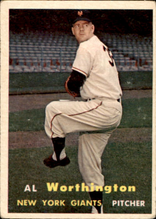 1957 Topps #39 Al Worthington RC