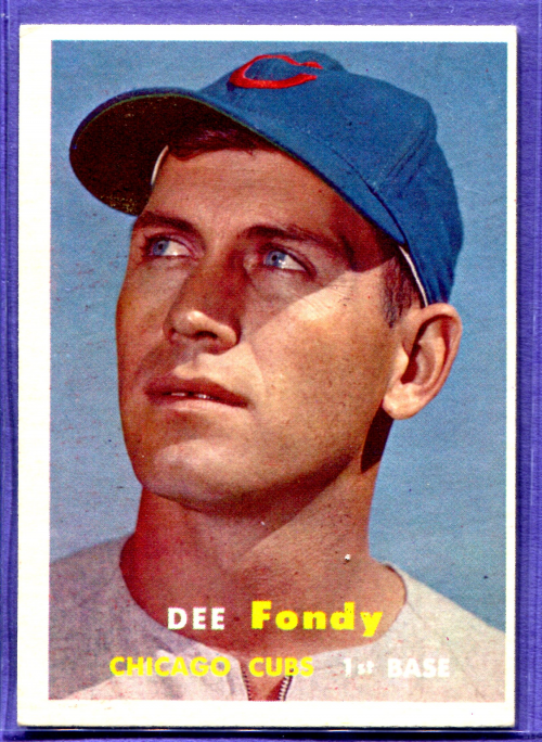 1957 Topps #42 Dee Fondy