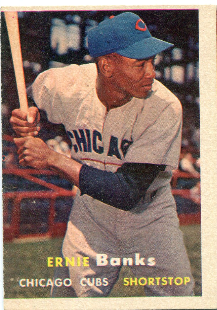1957 Topps #55 Ernie Banks