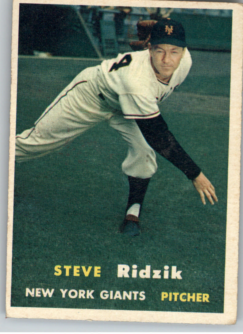 1957 Topps #123 Steve Ridzik