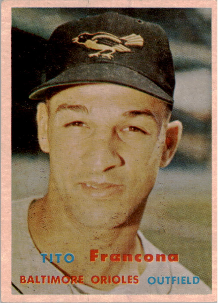 1957 Topps #184 Tito Francona RC