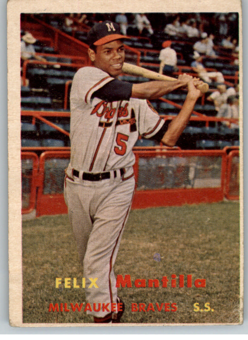 1957 Topps #188 Felix Mantilla RC