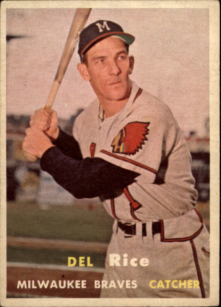 1957 Topps #193 Del Rice
