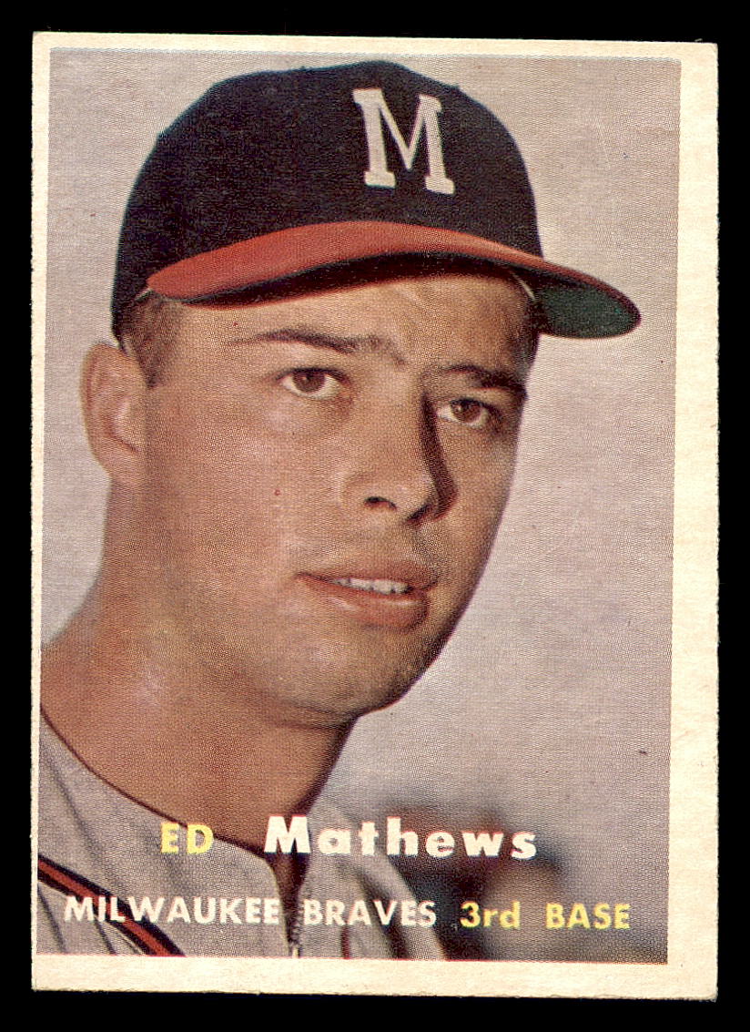 1947-66 Eddie Mathews Exhibit Card 