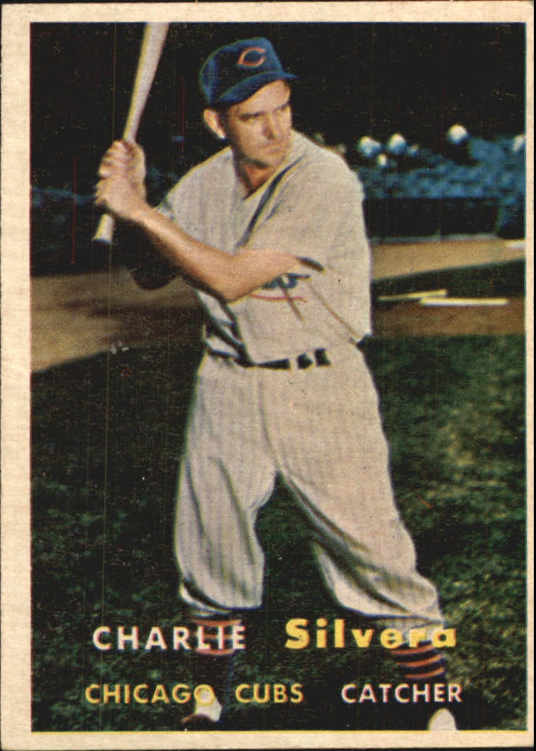 1957 Topps #255 Charlie Silvera - EX-MT