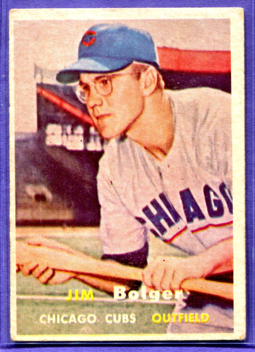 1957 Topps #289 Jim Bolger DP