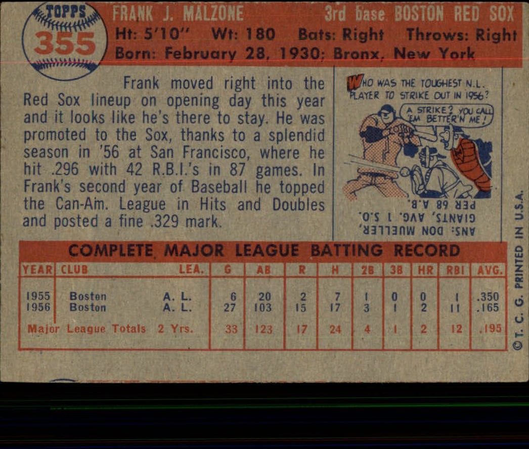 1957 TOPPS BASEBALL ASSORTED SINGLES U-PICK #326-406 - Picture 55 of 217