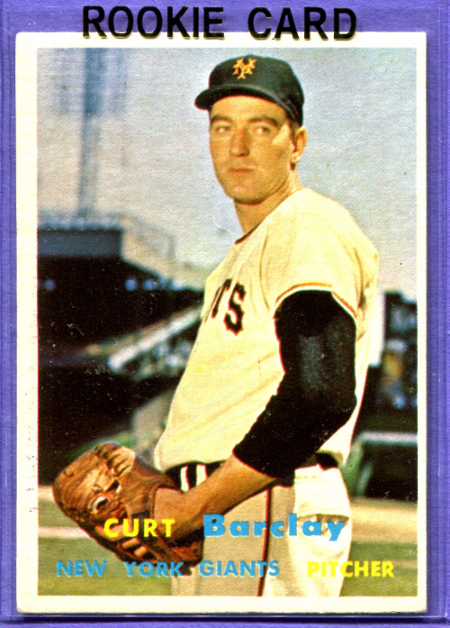 1957 Topps #361 Curt Barclay RC