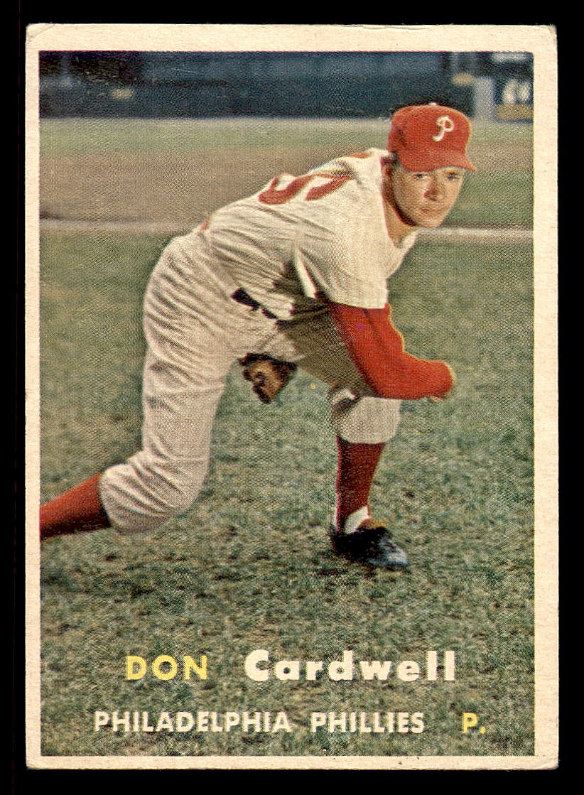 1957 Topps #374 Don Cardwell RC