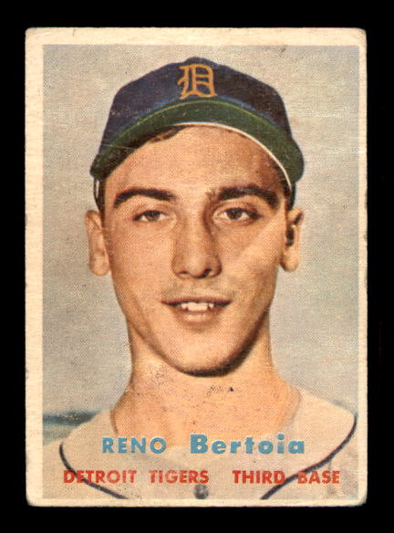 1957 Topps #390 Reno Bertoia
