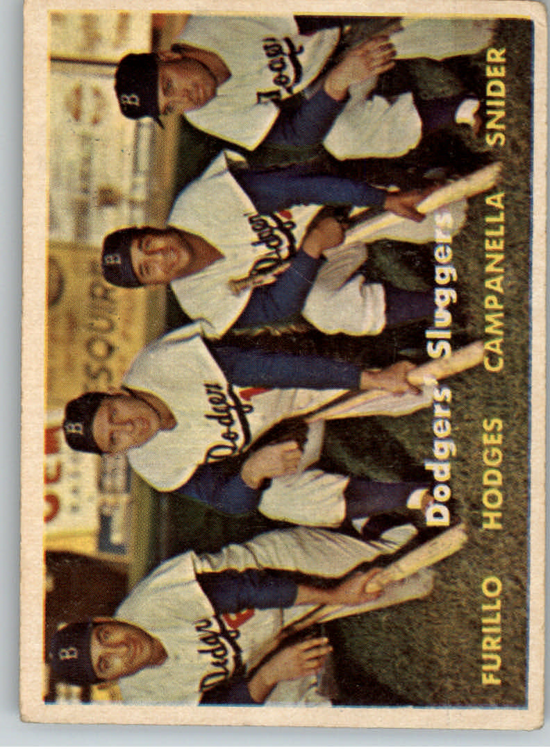 1957 Topps #400 Dodgers Sluggers/Carl Furillo/Gil Hodges/Roy Campanella/Duke Snider