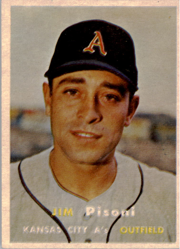 1957 Topps #402 Jim Pisoni RC
