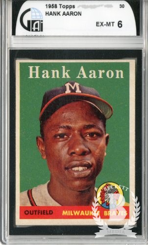 1958 Topps #30A Hank Aaron