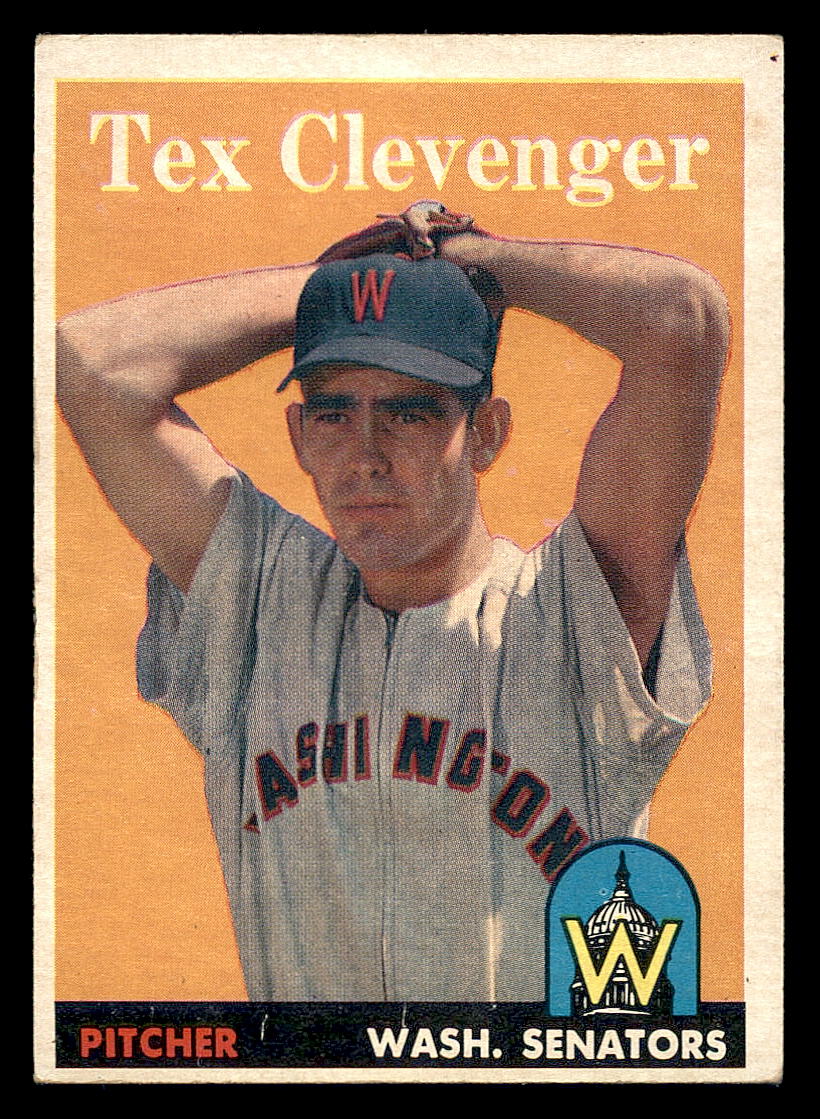 1958 Topps #31 Tex Clevenger RC