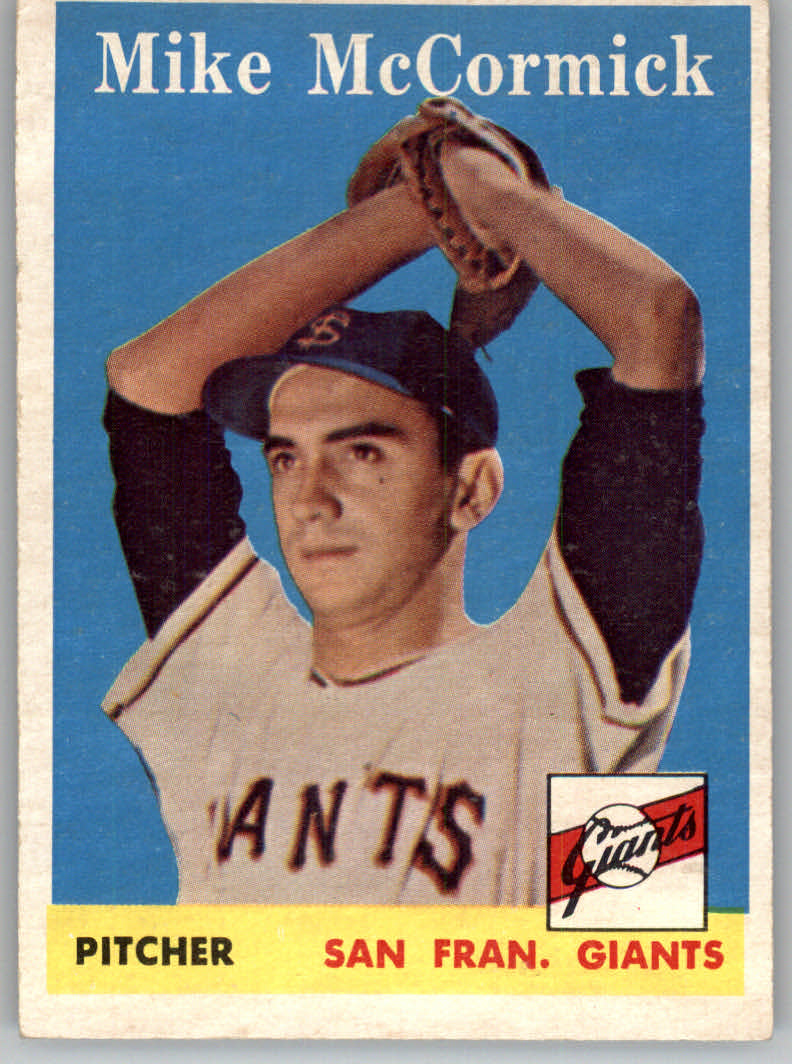 1958 Topps #37 Mike McCormick RC/UER Photo actually/Ray Monzant