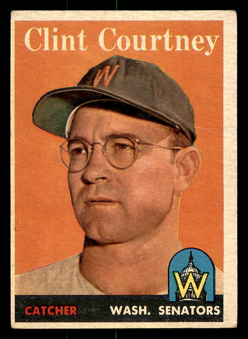 1958 Topps #92A Clint Courtney