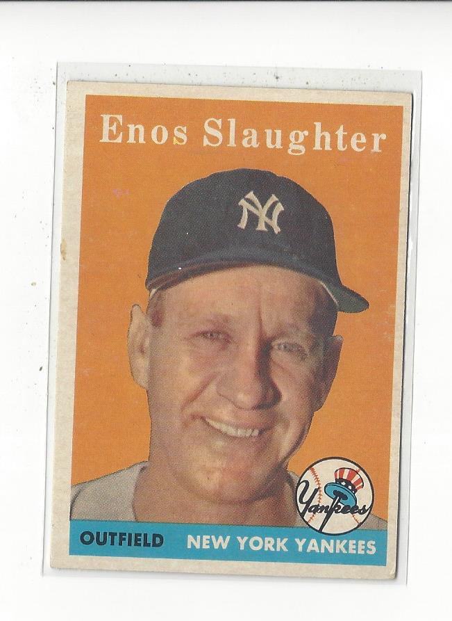 1958 Topps #142 Enos Slaughter
