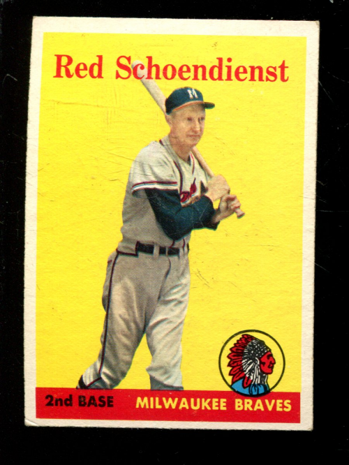 1958 Topps #190 Red Schoendienst