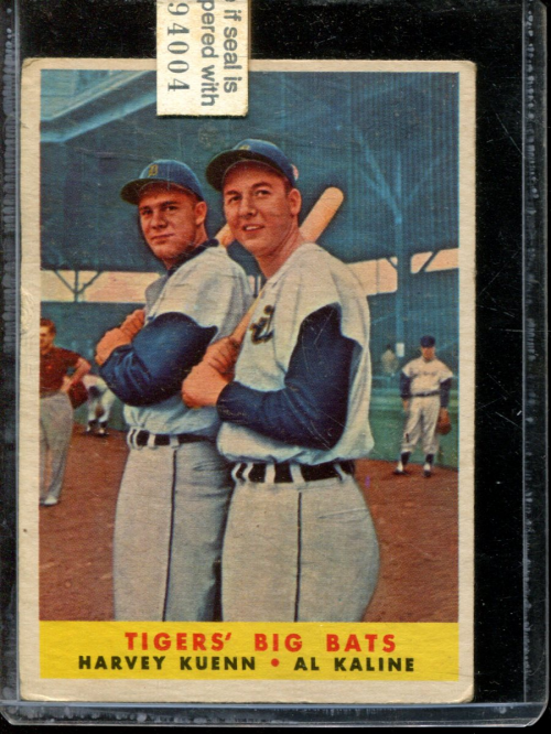 1958 Topps #304 Tigers Big Bats/Harvey Kuenn/Al Kaline