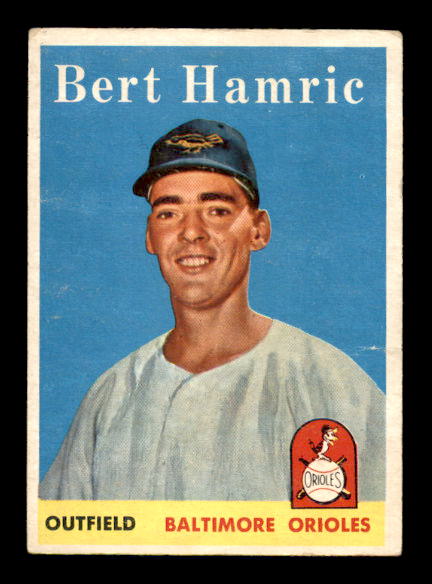 1958 Topps #336 Bert Hamric