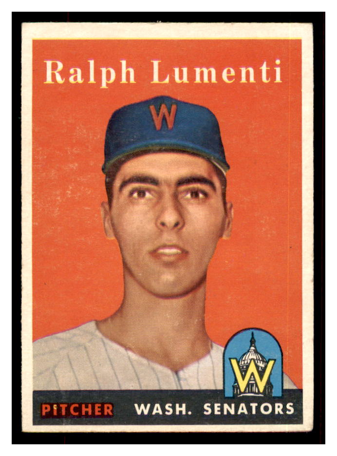 1958 Topps #369 Ralph Lumenti RC