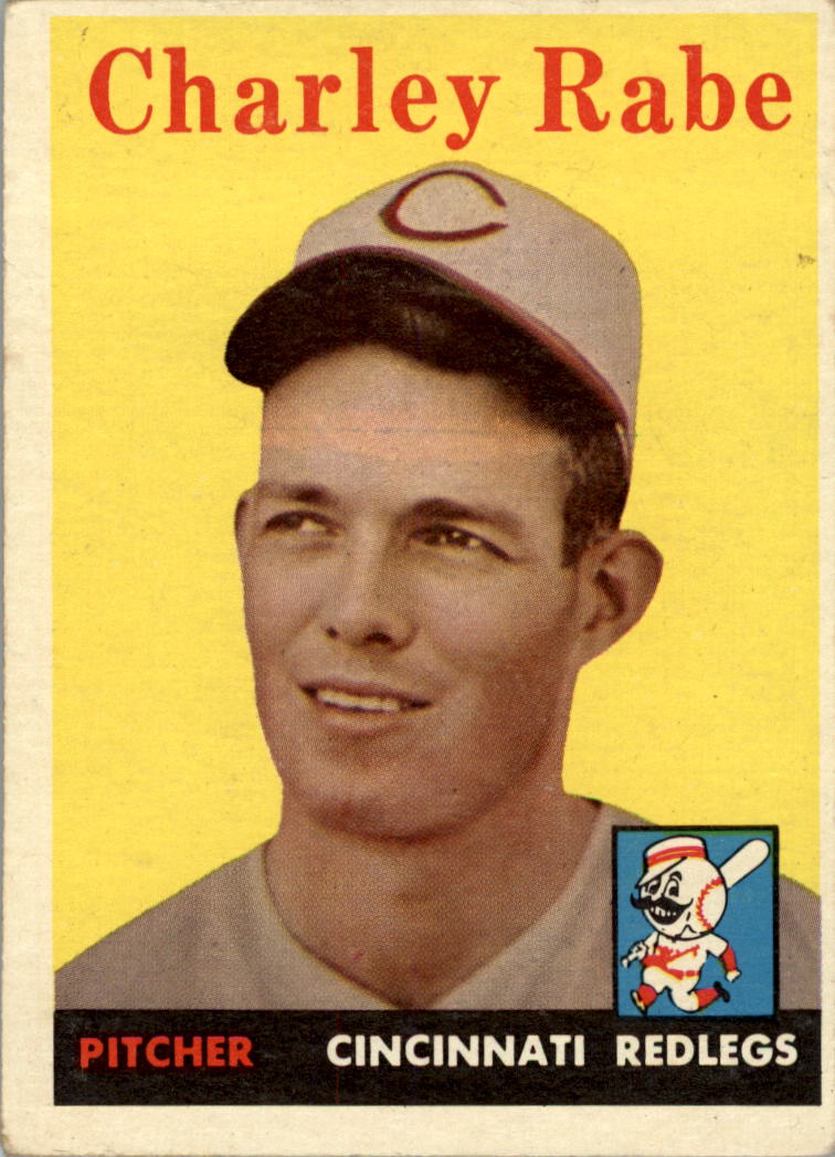 1958 Topps #376 Charley Rabe RC
