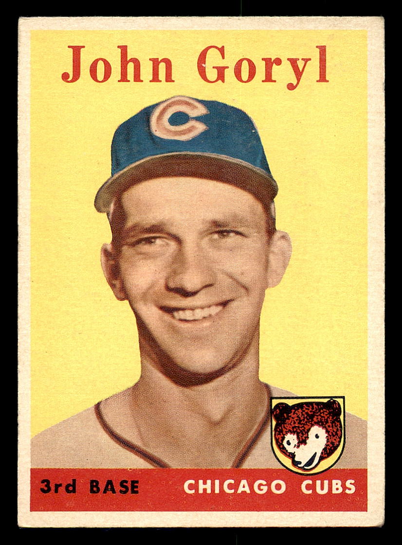 1958 Topps #384 John Goryl RC