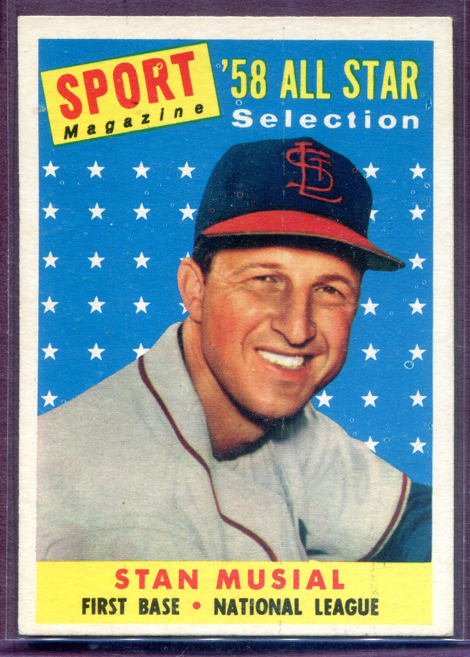 1958 Topps #476 Stan Musial AS TP