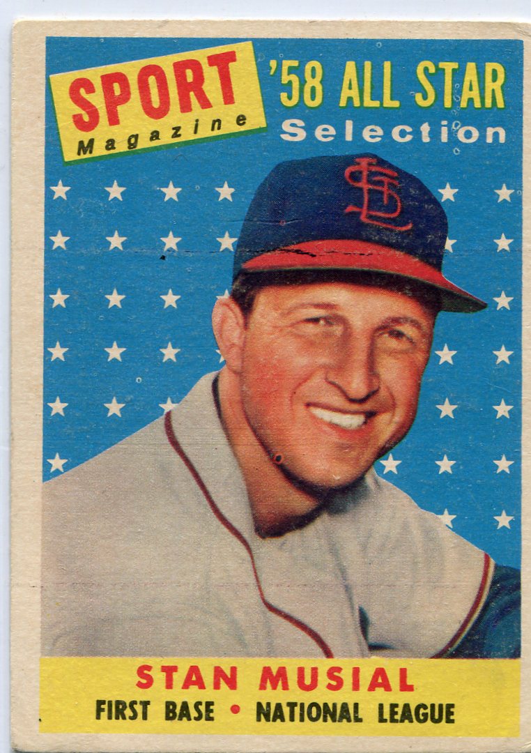 1958 Topps #476 Stan Musial AS TP