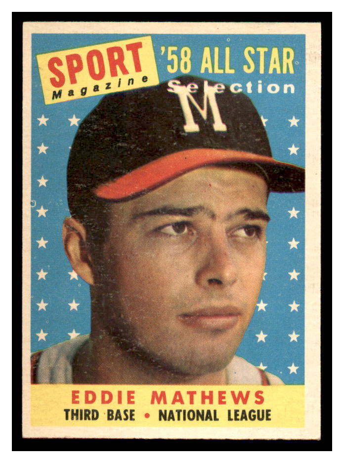 1958 Topps #480 Eddie Mathews AS