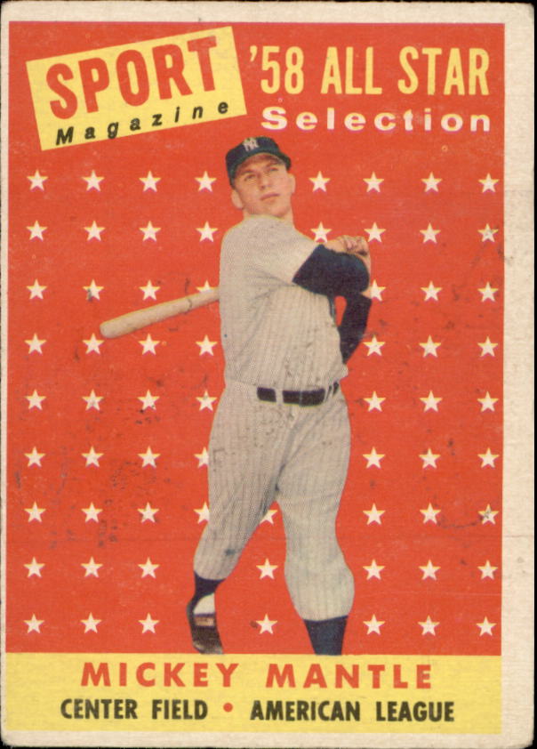 1958 Topps #487 Mickey Mantle AS TP