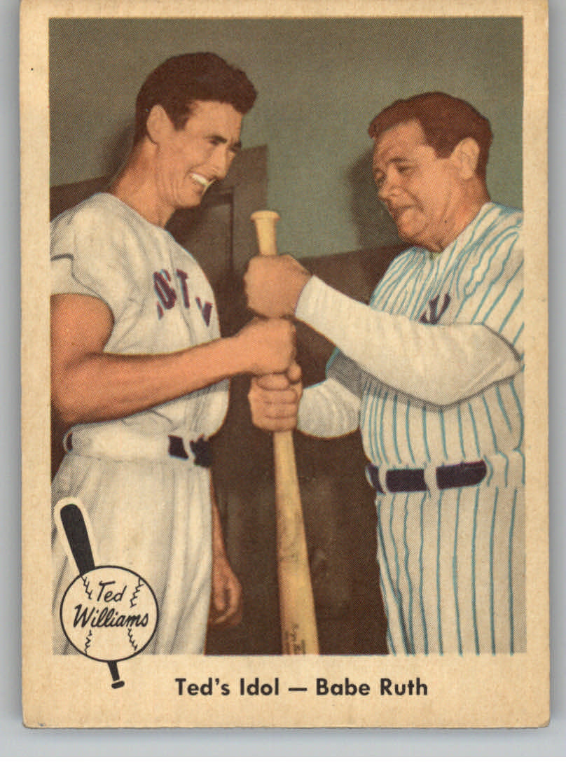 1959 Fleer Ted Williams #2 Ted's Idol Babe Ruth
