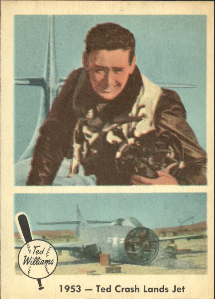 1959 Fleer Ted Williams #47 Ted Crash Lands Jet