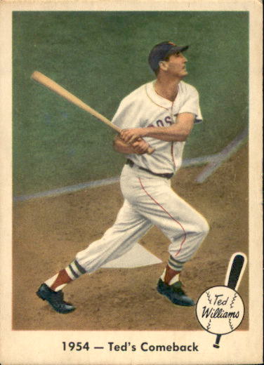 1959 Fleer Ted Williams #52 1954 Ted's Comeback