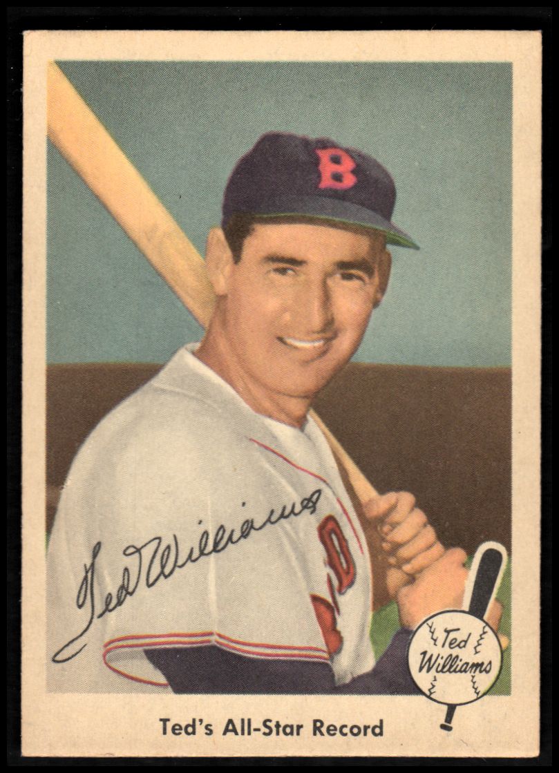1959 Fleer Ted Williams #63 AS Record w/Auto