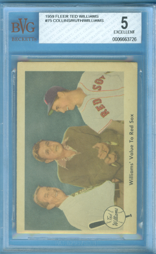 1959 Fleer Ted Williams #75 Williams' Value to Sox
