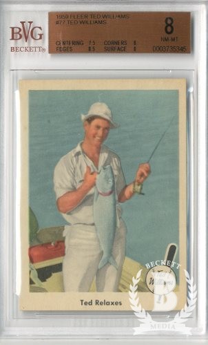 1959 Fleer Ted Williams #77 Ted Relaxes