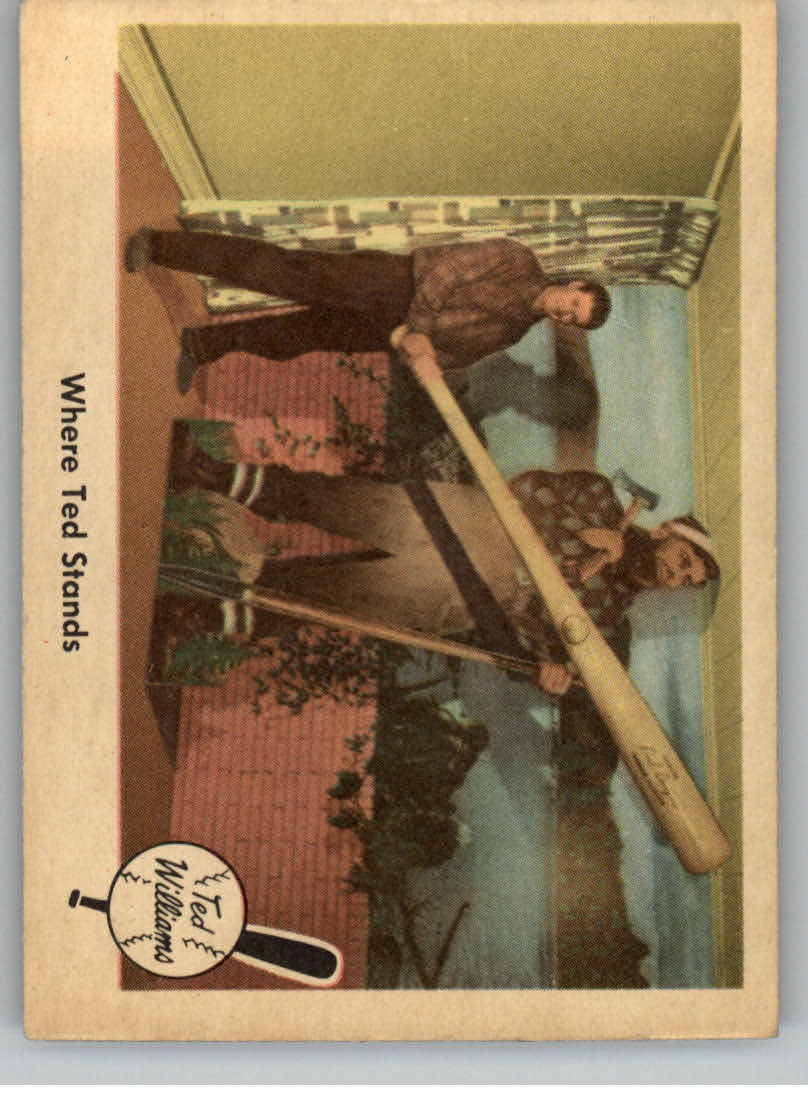 1959 Fleer Ted Williams #79 Where Ted Stands