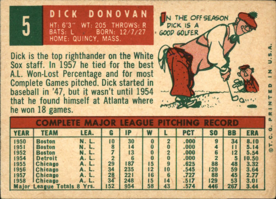 1959 TOPPS BASEBALL ASSORTED SINGLES U-PICK #1-220 - Picture 13 of 500