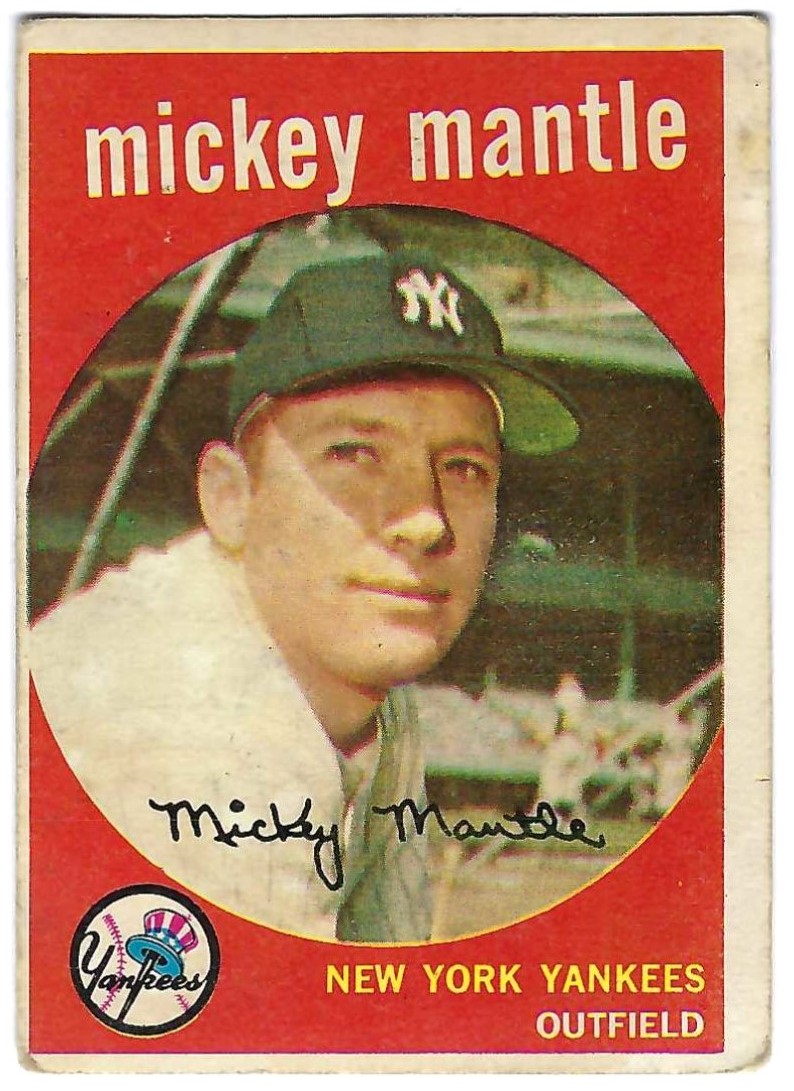 1959 Topps #10 Mickey Mantle