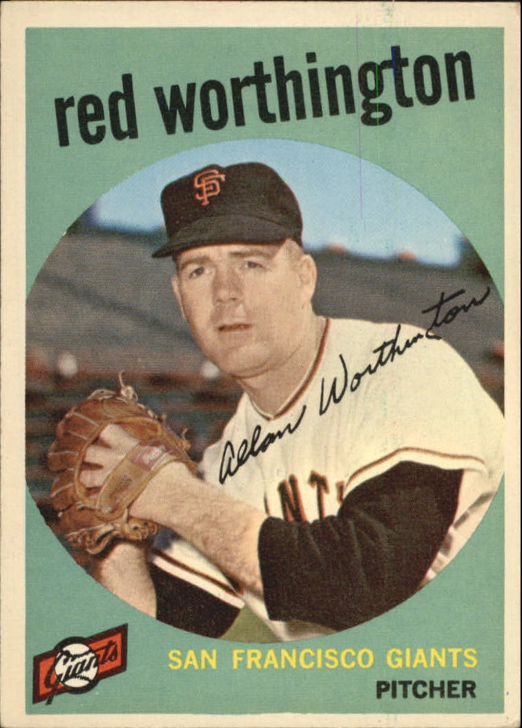 1959 Topps #28 Al Worthington