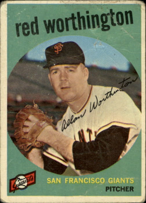 1959 Topps #28 Al Worthington